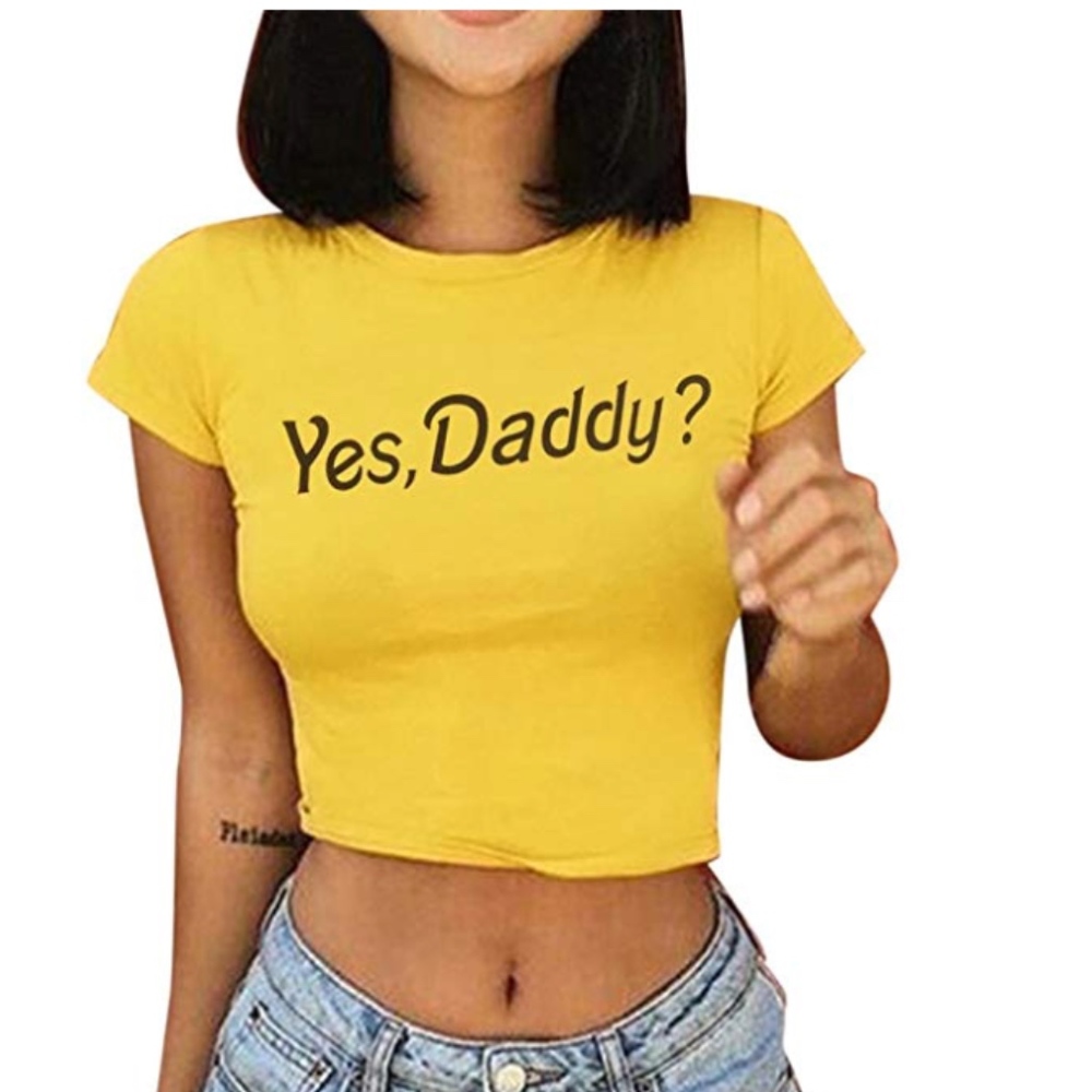 Crop Top Yes Daddy 😍😍😍